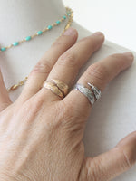 Adjustable feather rings