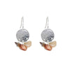 Fire Opal Disc Earrings