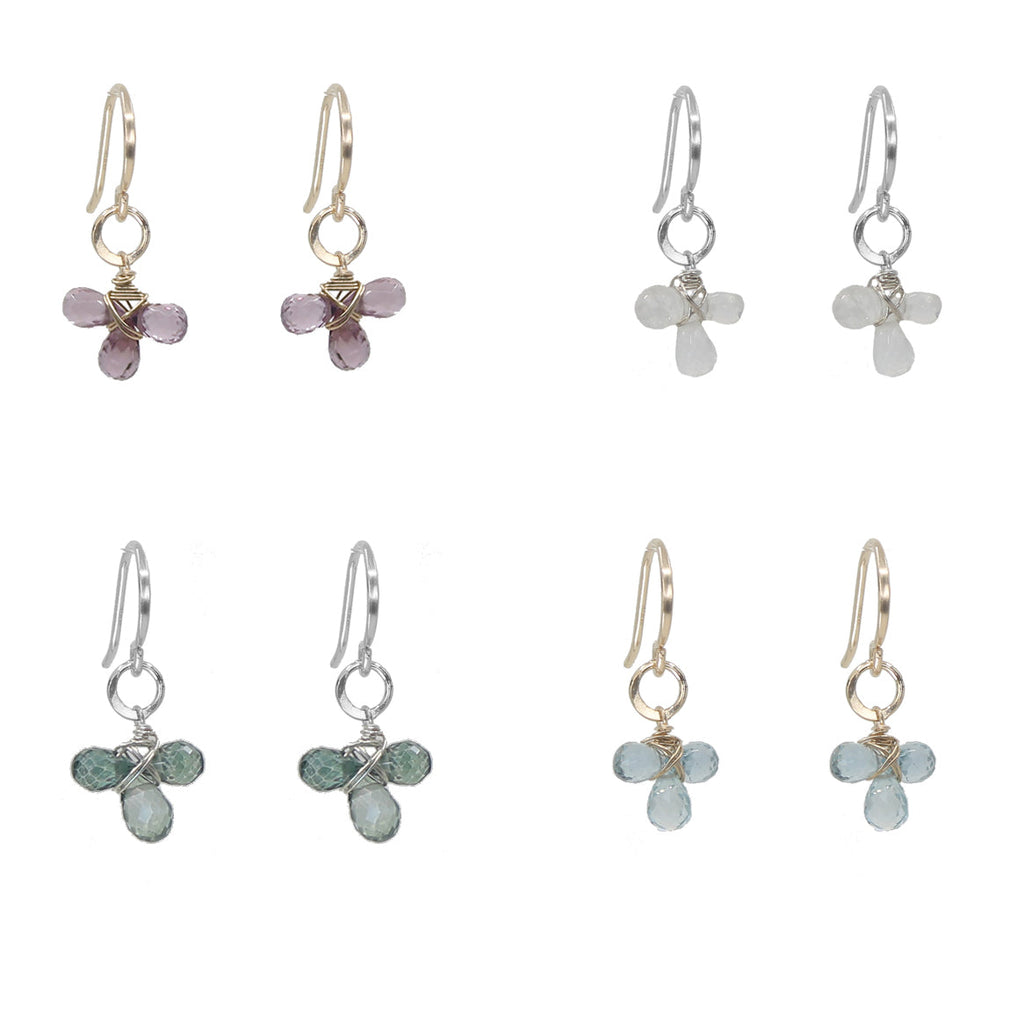 Gem Cluster Earrings