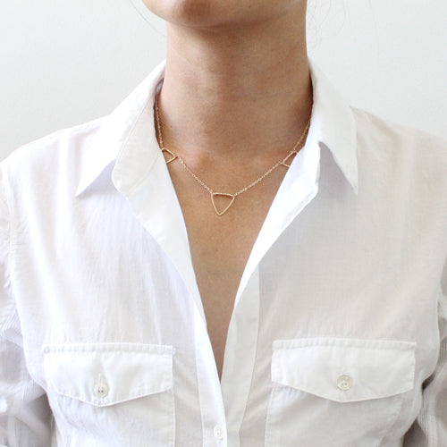 Triple Geo Shape necklace