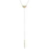 Half Moon Lariat Y Necklace
