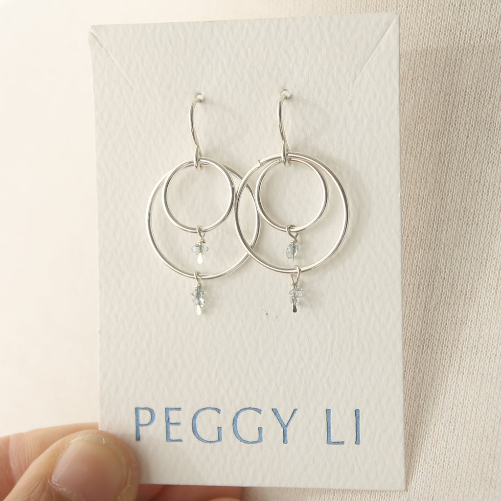 Herkimer Hooped Earrings