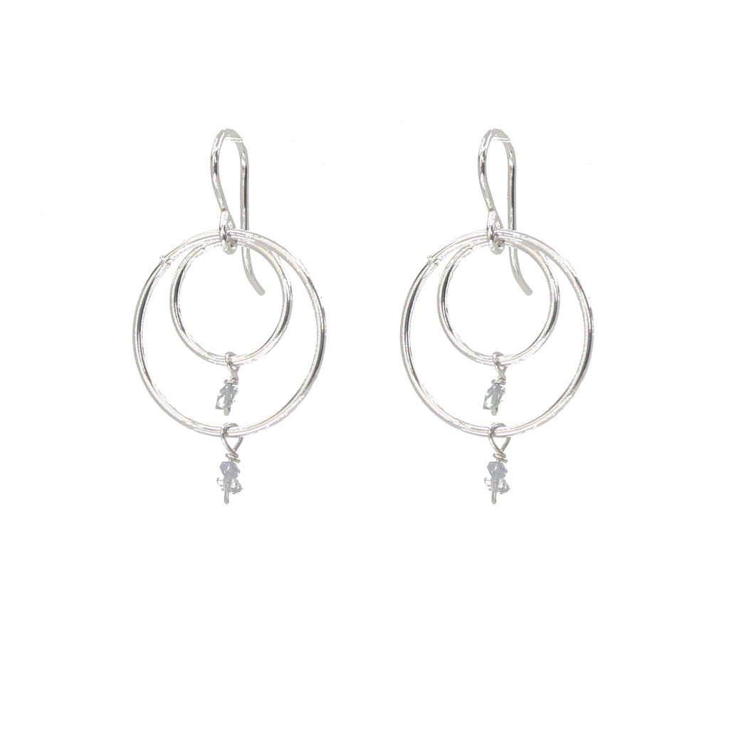 Herkimer Hooped Earrings