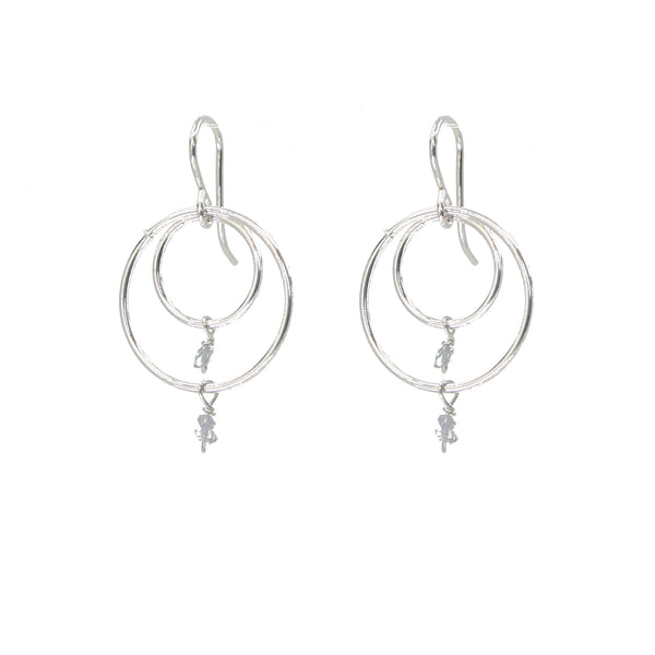 Herkimer Hooped Earrings