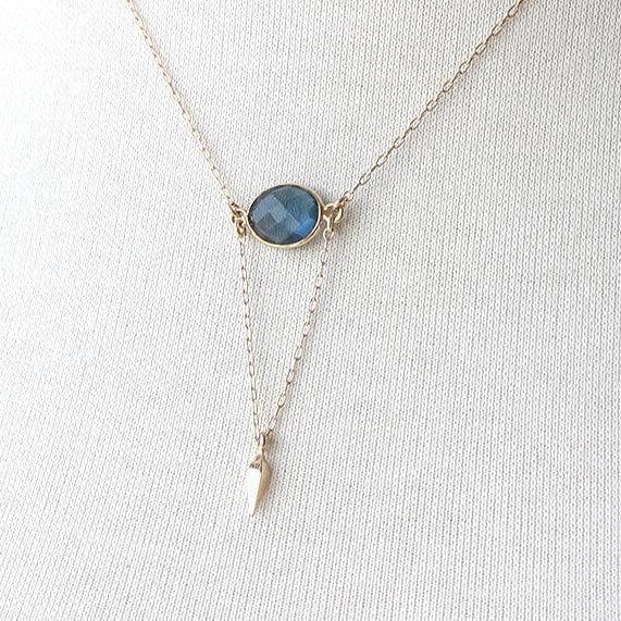 Iolite Point Necklace