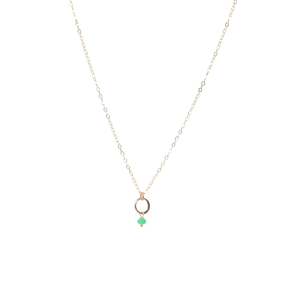 Delicate Jade Pendant Necklace