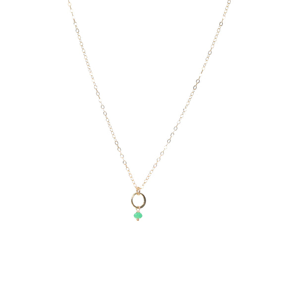 Delicate Jade Pendant Necklace