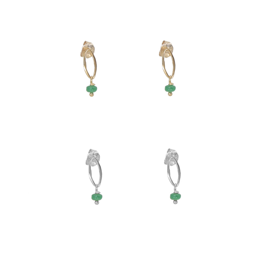 Jade Ovals Earrings