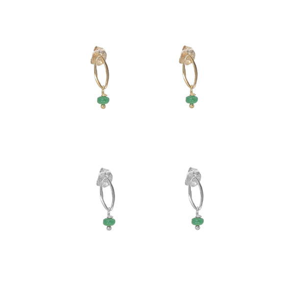 Jade Ovals Earrings