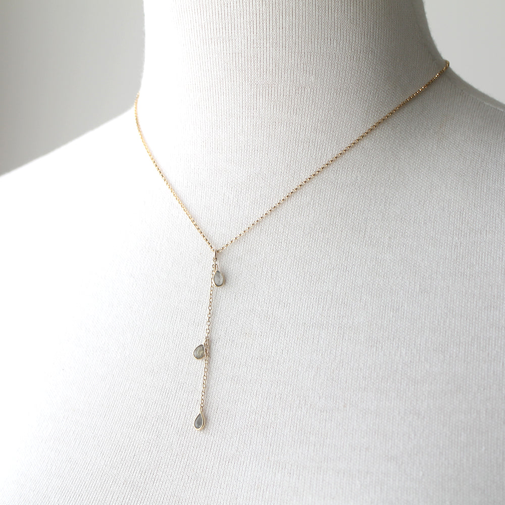 Delicate stone necklace