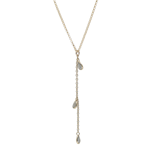 Labradorite Y Necklace