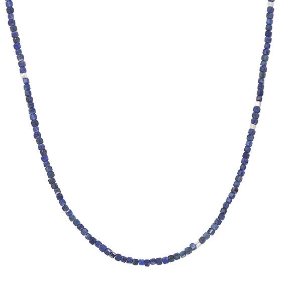 Lapis Cube Necklace