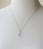 Lavender Quartz Briolette Necklace