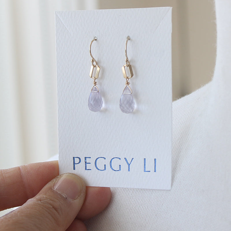 Lavender Amethyst Earrings