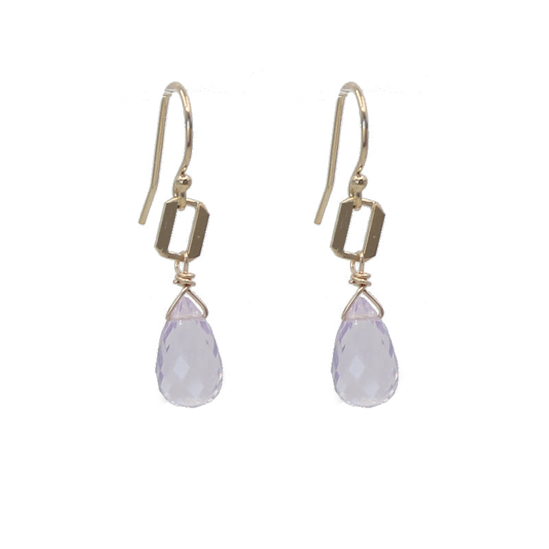 Lavender Amethyst Earrings