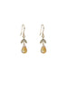 Leaf Top Earrings, Citrine