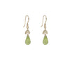 Leaf Top Earrings, peridot