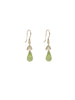 Leaf Top Earrings, peridot