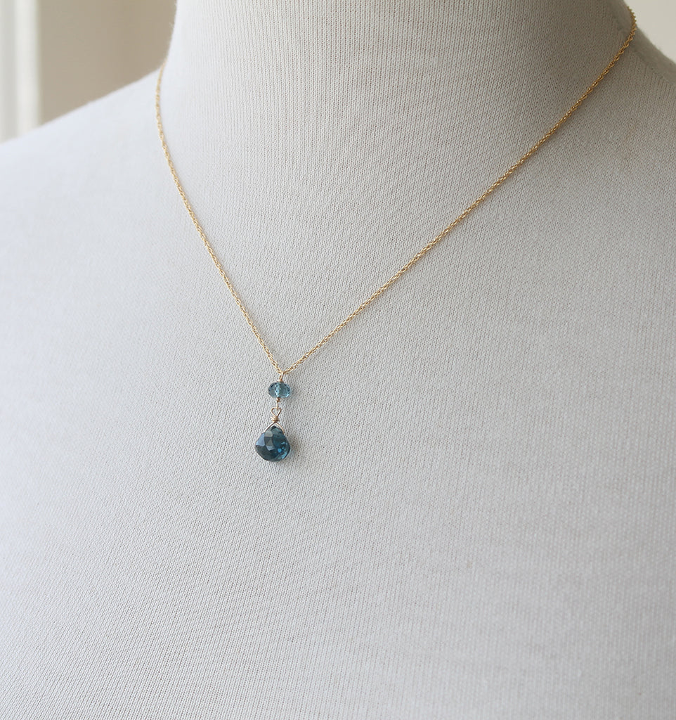 London Blue Topaz Necklace