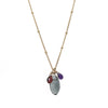 Marquise Stone pendant necklace multicolor
