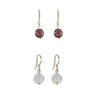 Garnet and Moonstone earrings