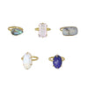 Mixed Gemstone Rings in gold plate