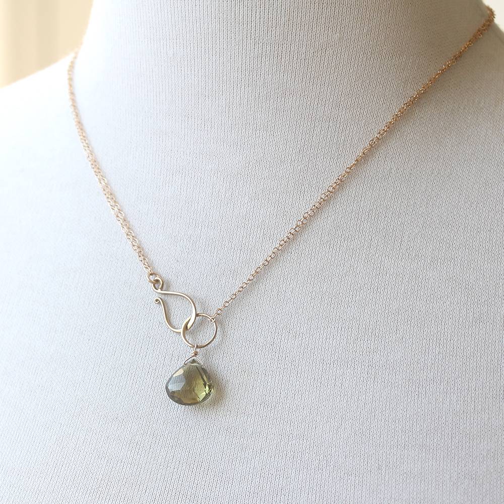 Olive Clasp Necklace