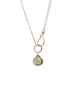 Olive Quartz Clasp Necklace