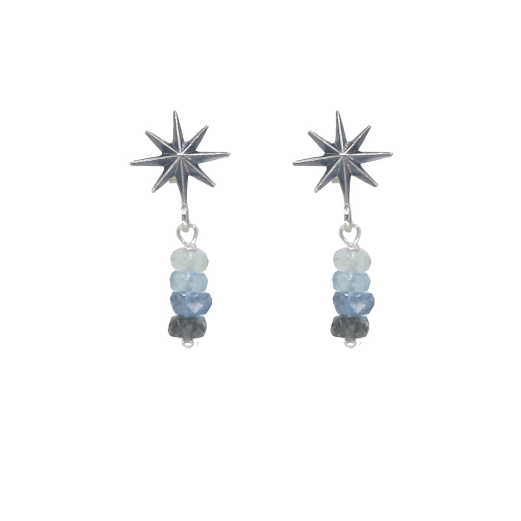 Ombre Aquamarine Earrings