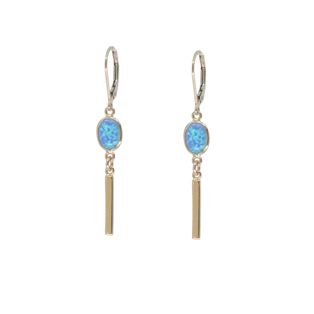 Opal Bar Earrings