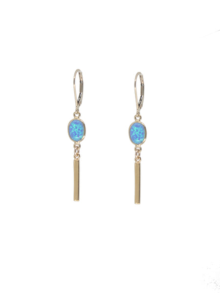 Opal Bar Earrings