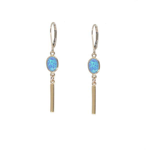 Opal Bar Earrings