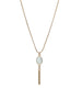 White Opal Bar Necklace