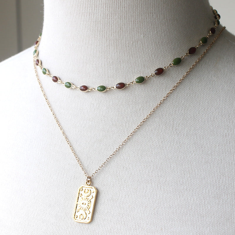 Retro Beaded Necklace