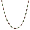 Brown and Green beaded necklace
