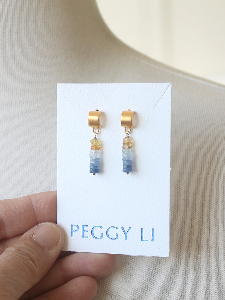Sapphire Stack earrings
