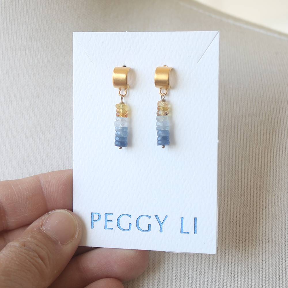 Sapphire Stack Earrings