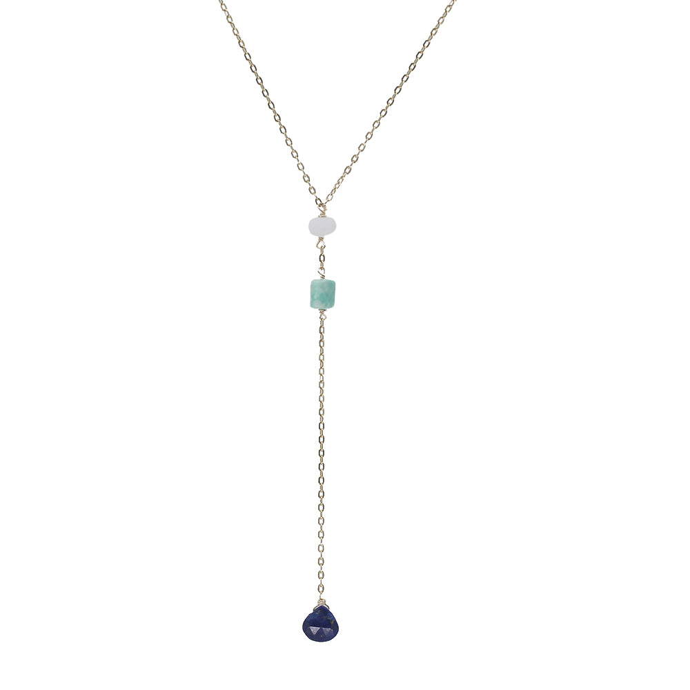 Seafoam Lariat Necklace