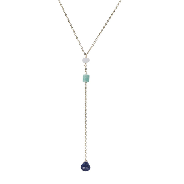Seafoam Lariat Necklace