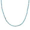 Square turquoise beaded necklace