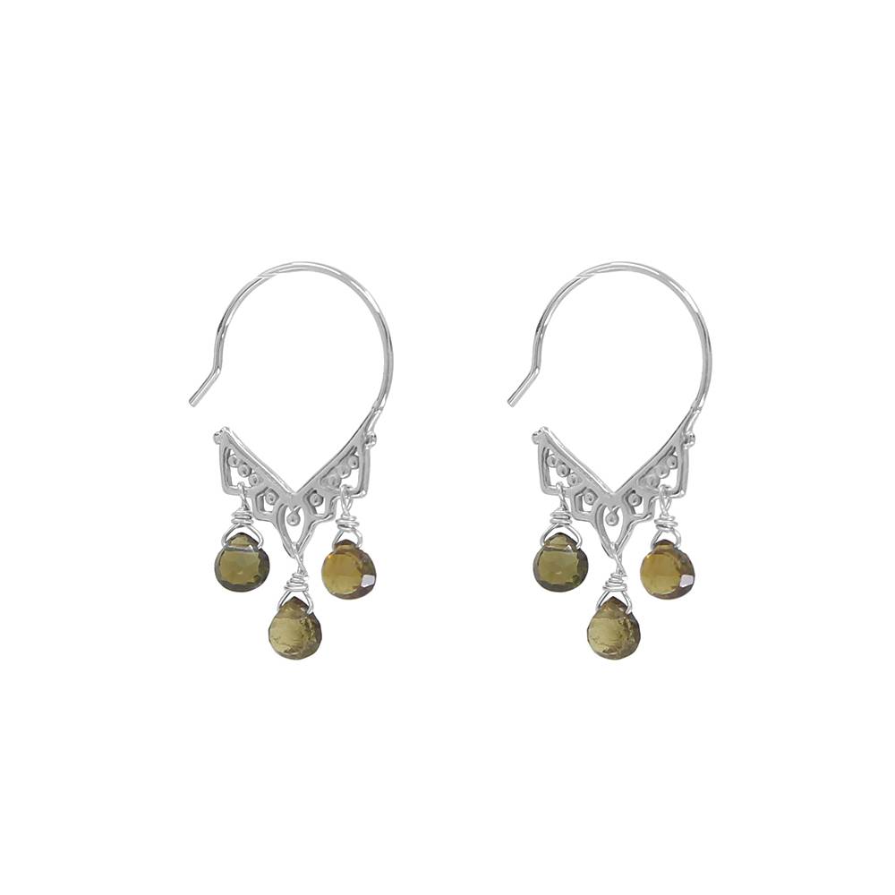 Filagree Tourmaline Earrings