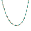 Turquoise Enamel Necklace