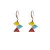 Lampwork Glass Flower Earrings