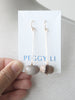 Wood Opal Plumb Earrings