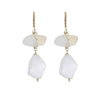 White Opal Iceberg Earrings