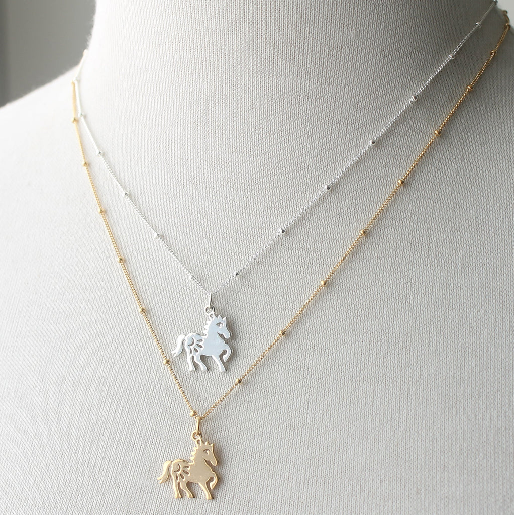 Year of the Horse charm necklace
