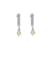 Column Earrings, silver