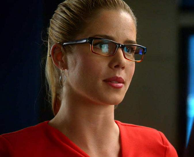 Abstract Leaf Earrings seen on Felicity Smoak