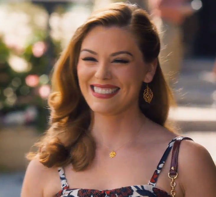 Peacock Feather Earrings seen on Hart of Dixie