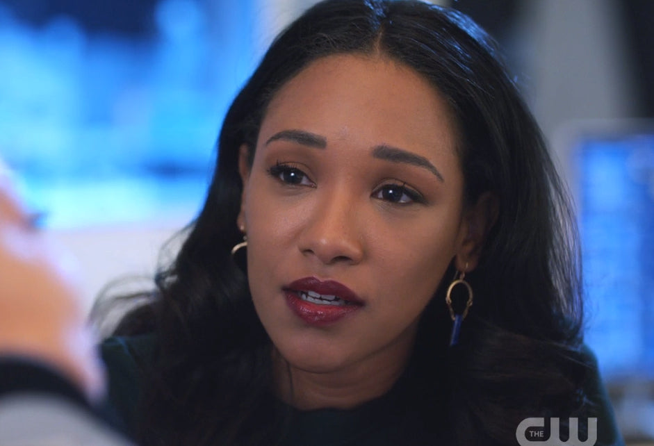 Iris West lapis earrings